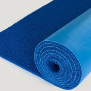 Limpiapiés Azul 13mm - Rollo 1,20 metros x 12 metros PVC.